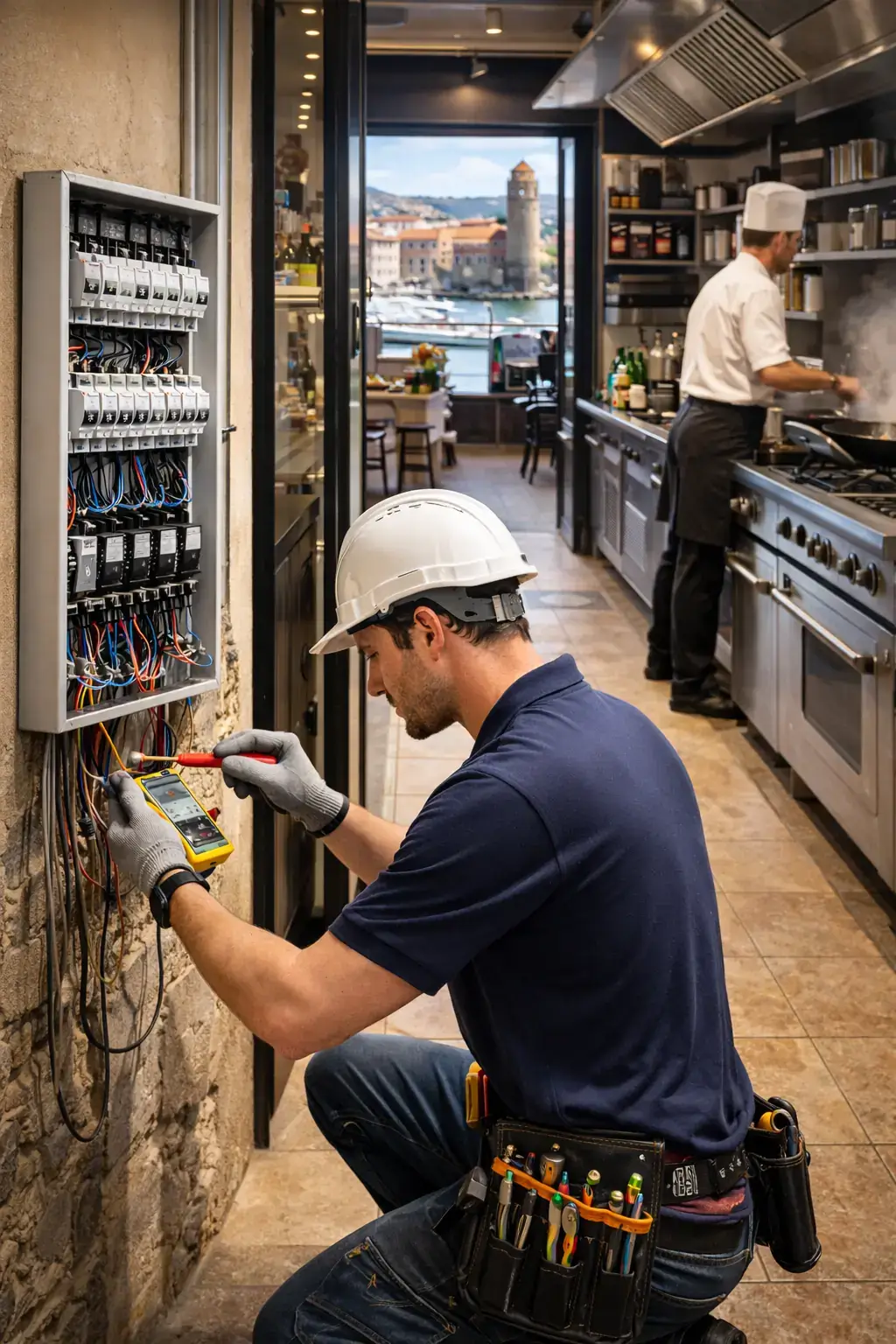 Électricien intervenant à Port-Vendres pour dépannage et rénovation électrique